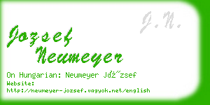 jozsef neumeyer business card